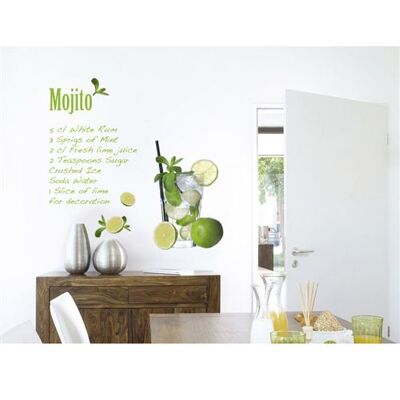KOMAR Mojito, Sticker murale - 100x70 cm Multicolors - Publicité KOMAR Mojito, Sticker murale - 100x70 cm Multicolors - Publicité