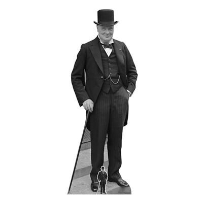 Iconicgreats Winston Churchill Découpe en carton - Publicité Iconicgreats Winston Churchill Découpe en carton - Publicité