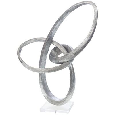Non communiqué Décoration sur socle Mondo - Amadeus - Argent / Métallique - Résine Argent - Publicité Non communiqué Décoration sur socle Mondo - Amadeus - Argent / Métallique - Résine Argent - Publicité