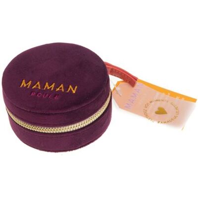 Non communiqué Boite à bijoux Maman poule - Amadeus - Violet - Tissu - Publicité Non communiqué Boite à bijoux Maman poule - Amadeus - Violet - Tissu - Publicité