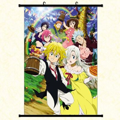 OEM Poster en toile étanche avec cadre en PVC - The Seven Deadly Sins (#570),40x60 CM - Publicité OEM Poster en toile étanche avec cadre en PVC - The Seven Deadly Sins (#570),40x60 CM - Publicité