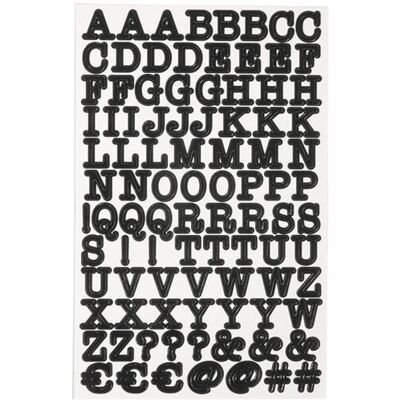 Rayher Stickers alphabet et chiffres - noir Noir - Publicité Rayher Stickers alphabet et chiffres - noir Noir - Publicité