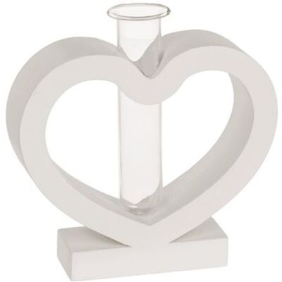Non communiqué Vase à fleurs tube à essai support en cœur Cadeau St valentin Multi - Publicité Non communiqué Vase à fleurs tube à essai support en cœur Cadeau St valentin Multi - Publicité