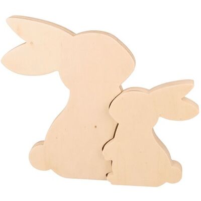 Non communiqué Lapins gigognes 23 cm Beige - Publicité Non communiqué Lapins gigognes 23 cm Beige - Publicité