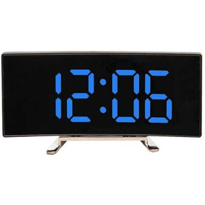 Non communiqué LINFE Réveil multifonctionnel à LED avec miroir, horloge miroir avec affichage de la température et de la date, détection automatique, bleu bleu - Publicité Non communiqué LINFE Réveil multifonctionnel à LED avec miroir, horloge miroir avec affichage de la température et de la date, détection automatique, bleu bleu - Publicité