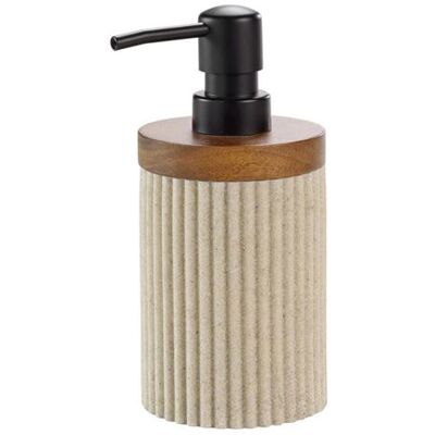 Distributeur de savon NIAGARA - Plastique Beige 8 x 17 cm - Publicité Distributeur de savon NIAGARA - Plastique Beige 8 x 17 cm - Publicité