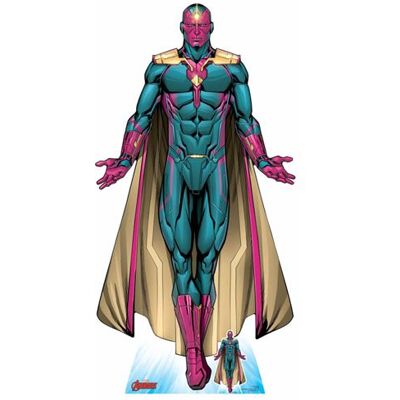 Générique STAR CUTOUTS Figurine en carton Vision Comics avengers Disney H 187 CM Rouge - Publicité Générique STAR CUTOUTS Figurine en carton Vision Comics avengers Disney H 187 CM Rouge - Publicité