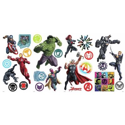 RoomMates stickers muraux Marvel Avengers vinyl 26 pièces Multicolors - Publicité RoomMates stickers muraux Marvel Avengers vinyl 26 pièces Multicolors - Publicité