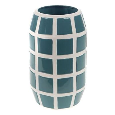 Non communiqué Vase mosaïque rond - Amadeus - Bleu - Céramique Bleu - Publicité Non communiqué Vase mosaïque rond - Amadeus - Bleu - Céramique Bleu - Publicité