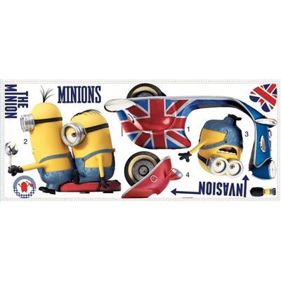 RoomMates stickers muraux Minions vinyle 10 pièces Multicolore - Publicité RoomMates stickers muraux Minions vinyle 10 pièces Multicolore - Publicité
