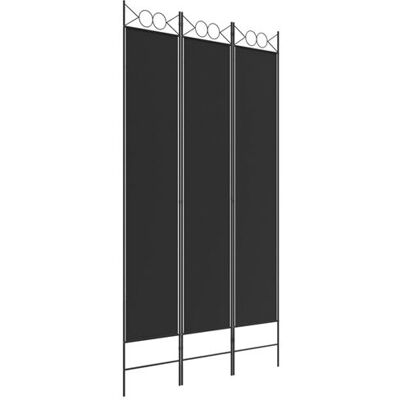 Non communiqué vidaXL Cloison de séparation 3 panneaux Noir 120x220 cm Tissu Noir - Publicité Non communiqué vidaXL Cloison de séparation 3 panneaux Noir 120x220 cm Tissu Noir - Publicité