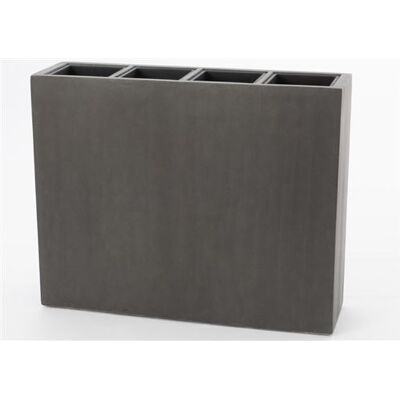 Lou De Castellane - Jardinière hauteur 76 cm Gris Résine - Grey resin - 76 cm - Planter - Publicité Lou De Castellane - Jardinière hauteur 76 cm Gris Résine - Grey resin - 76 cm - Planter - Publicité