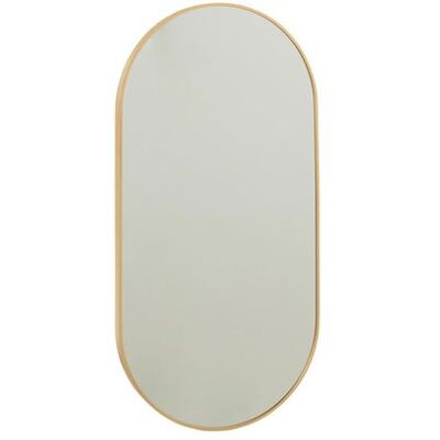 Non communiqué Miroir ovale 50x100 cm en verre et aluminium doré - Publicité Non communiqué Miroir ovale 50x100 cm en verre et aluminium doré - Publicité
