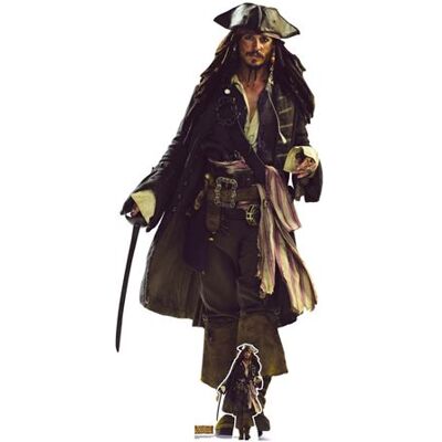 Non communiqué STAR CUTOUTS Figurine en carton Pirate Capitaine Jack Sparrow Johnny DEPP - Haut 184 cm Blanc - Publicité Non communiqué STAR CUTOUTS Figurine en carton Pirate Capitaine Jack Sparrow Johnny DEPP - Haut 184 cm Blanc - Publicité