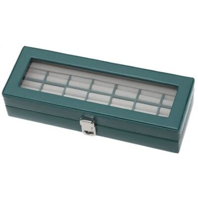 Non communiqué Davidts - Coffret à bagues en cuir Chrome - vert - 9622 Vert - Publicité Non communiqué Davidts - Coffret à bagues en cuir Chrome - vert - 9622 Vert - Publicité