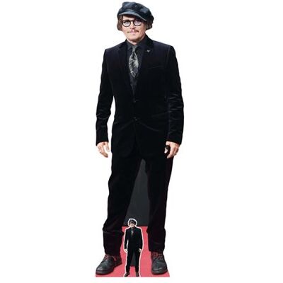 Non communiqué STAR CUTOUTS Figurine en carton - Johnny Depp costume noir et gavroche - Acteur - Haut 179 cm Noir - Publicité Non communiqué STAR CUTOUTS Figurine en carton - Johnny Depp costume noir et gavroche - Acteur - Haut 179 cm Noir - Publicité