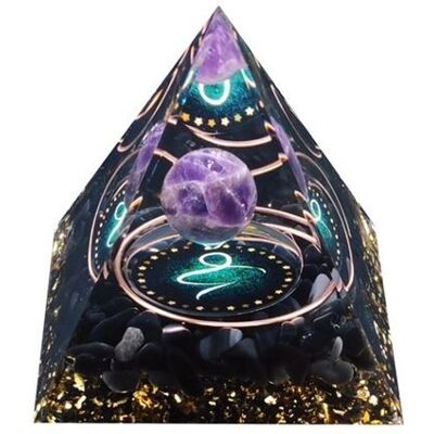 Eurowebbiz Pyramide d'Orgonite Capricorne Améthyste - Publicité Eurowebbiz Pyramide d'Orgonite Capricorne Améthyste - Publicité