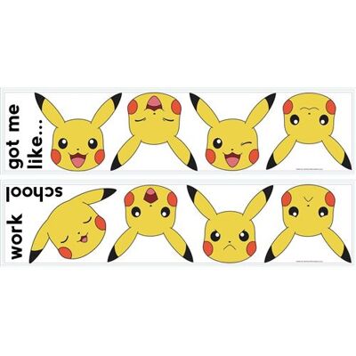 RoomMates stickers muraux Pikachu School vinyl 12 pièces Multicolors - Publicité RoomMates stickers muraux Pikachu School vinyl 12 pièces Multicolors - Publicité