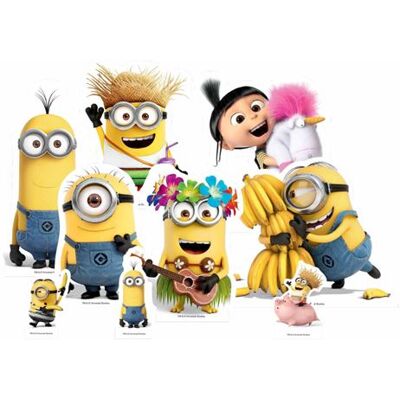 Générique STAR CUTOUTS Figurines en carton de table Les minions 25 cm Multicolors - Publicité Générique STAR CUTOUTS Figurines en carton de table Les minions 25 cm Multicolors - Publicité