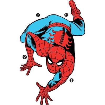 RoomMates stickers muraux Spiderman Comic vinyl 23 pièces Rouge - Publicité RoomMates stickers muraux Spiderman Comic vinyl 23 pièces Rouge - Publicité