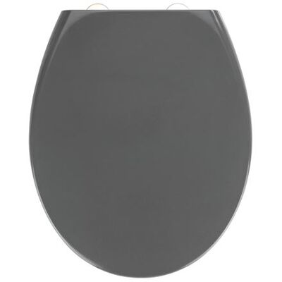 Wenko - Abattant WC Easy-Close - Abaissement automatique - Duroplast - Gris Gris - Publicité Wenko - Abattant WC Easy-Close - Abaissement automatique - Duroplast - Gris Gris - Publicité