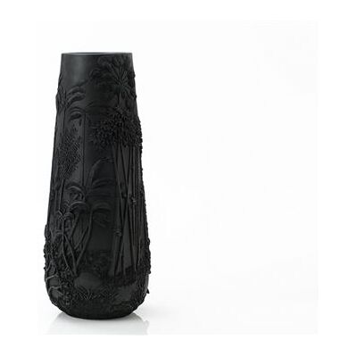 Amadeus - Vase noir feuille 83 cm - Noir - Résine - Vase - Publicité Amadeus - Vase noir feuille 83 cm - Noir - Résine - Vase - Publicité