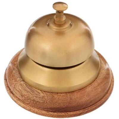 Non communiqué Atmosphera Créateur d'intérieur - Sonnette Déco Ken 12cm Or & Naturel Naturel - Publicité Non communiqué Atmosphera Créateur d'intérieur - Sonnette Déco Ken 12cm Or & Naturel Naturel - Publicité
