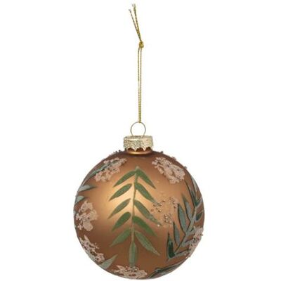 Non communiqué Atmosphera Créateur d'intérieur - Boule de Noël en Verre "Feuilles" 9cm Marron Marron - Publicité Non communiqué Atmosphera Créateur d'intérieur - Boule de Noël en Verre "Feuilles" 9cm Marron Marron - Publicité