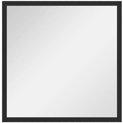 Non communiqué Miroir mural carré dim. 50L x 50H cm cadre bois noir Noir - Publicité Non communiqué Miroir mural carré dim. 50L x 50H cm cadre bois noir Noir - Publicité