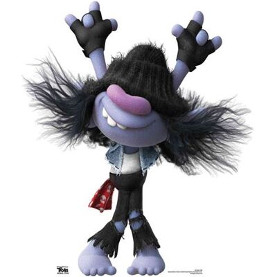 Générique STAR CUTOUTS Figurine en carton Les Trolls 2 - Riff Hauteur 88 cm Noir - Publicité Générique STAR CUTOUTS Figurine en carton Les Trolls 2 - Riff Hauteur 88 cm Noir - Publicité