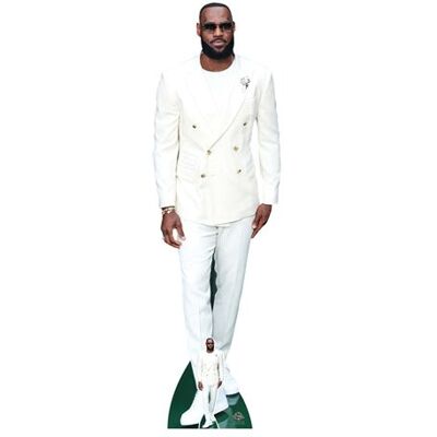 Non communiqué STAR CUTOUTS Figurine en carton LeBron James Joueur de basket américain - Haut 197 cm Blanc - Publicité Non communiqué STAR CUTOUTS Figurine en carton LeBron James Joueur de basket américain - Haut 197 cm Blanc - Publicité