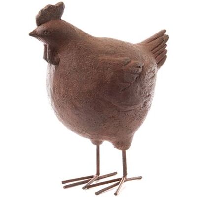 Amadeus - Poule jardin 32 cm - Marron - Résine - Statue de jardin - Publicité Amadeus - Poule jardin 32 cm - Marron - Résine - Statue de jardin - Publicité