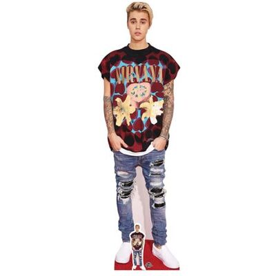 Générique STAR CUTOUTS Figurine en carton Justin Bieber jeans déchirés (Ripped Jeans) 176 cm Rouge - Publicité Générique STAR CUTOUTS Figurine en carton Justin Bieber jeans déchirés (Ripped Jeans) 176 cm Rouge - Publicité