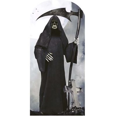 Iconicgreats Faucheur grandeur nature Décoration en carton - Accessoire Halloween - Publicité Iconicgreats Faucheur grandeur nature Décoration en carton - Accessoire Halloween - Publicité
