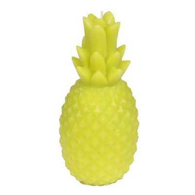 Homea bougie ananas ø9*h20.5cm tropical coloris vert Vert - Publicité Homea bougie ananas ø9*h20.5cm tropical coloris vert Vert - Publicité