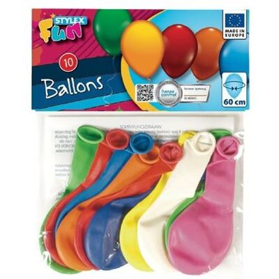 Basic Ballons 10 pièces - Publicité Basic Ballons 10 pièces - Publicité