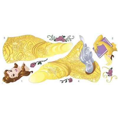 RoomMates stickers muraux Disney Princess Belle vinyle 13 pièces Multicolors - Publicité RoomMates stickers muraux Disney Princess Belle vinyle 13 pièces Multicolors - Publicité