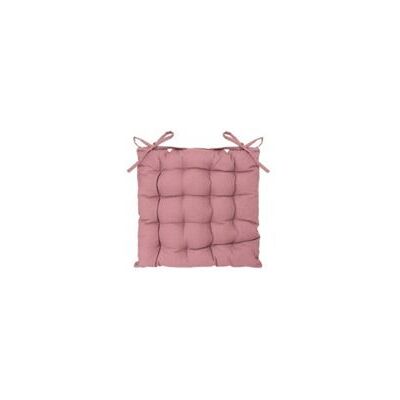 Paris Prix Galette de chaise matelassée - 38 x 38 cm - Rose Rose - Publicité Paris Prix Galette de chaise matelassée - 38 x 38 cm - Rose Rose - Publicité