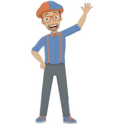 RoomMates sticker mural Blippi junior 68 x 136 cm vinyle 29 pièces Bleu - Publicité RoomMates sticker mural Blippi junior 68 x 136 cm vinyle 29 pièces Bleu - Publicité