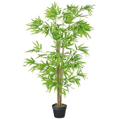 Non communiqué Bambou Artificiel Hauteur 1,5 m 644 Feuilles denses réalistes Pot Inclus Noir avec Lichen Vert - Publicité Non communiqué Bambou Artificiel Hauteur 1,5 m 644 Feuilles denses réalistes Pot Inclus Noir avec Lichen Vert - Publicité