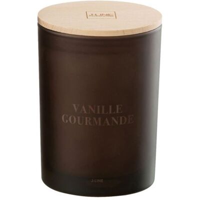 Bougie Parfumée Vanille Gourmande - Marron - Type de Produit - Publicité Bougie Parfumée Vanille Gourmande - Marron - Type de Produit - Publicité