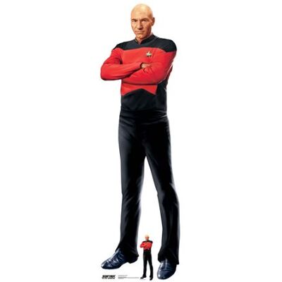 Iconicgreats - Jean-Luc Picard Star Trek Next Gen - 176 cm de haut - 53 cm de large - Cutout - Publicité Iconicgreats - Jean-Luc Picard Star Trek Next Gen - 176 cm de haut - 53 cm de large - Cutout - Publicité