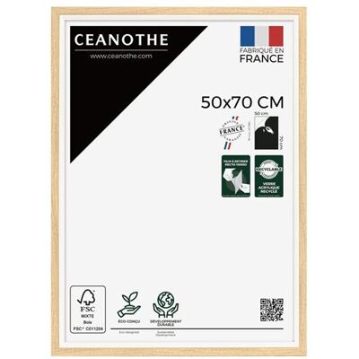 Non communiqué Cadre photo Actual bois blanc 50x70 cm CEANOTHE en résine recyclée Verre acrylique Incassable - Fabriqué en France Blanc - Publicité Non communiqué Cadre photo Actual bois blanc 50x70 cm CEANOTHE en résine recyclée Verre acrylique Incassable - Fabriqué en France Blanc - Publicité