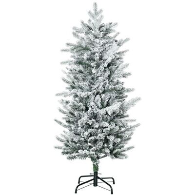 Sapin de Noël artificiel HOMCOM - 135cm, Effet neige, Forme réaliste - Publicité Sapin de Noël artificiel HOMCOM - 135cm, Effet neige, Forme réaliste - Publicité