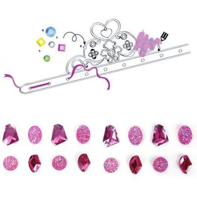 Rayher Coffret diadèmes de princesse à customiser - pierres précieuses roses Rose - Publicité Rayher Coffret diadèmes de princesse à customiser - pierres précieuses roses Rose - Publicité