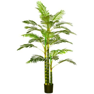 Non communiqué Palmier areca artificiel hauteur 190 cm plante artificielle tropicale avec 30 grandes feuilles grand réalisme en plastique pot inclus vert Vert - Publicité Non communiqué Palmier areca artificiel hauteur 190 cm plante artificielle tropicale avec 30 grandes feuilles grand réalisme en plastique pot inclus vert Vert - Publicité