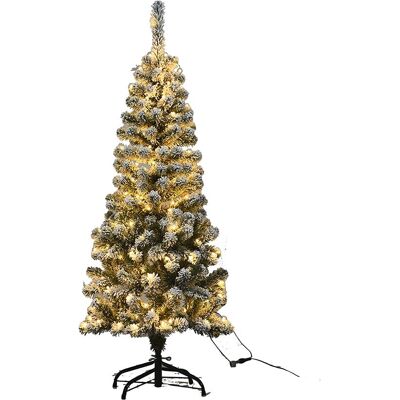 Costway Sapin de Noël Artificiel 135cm avec Neige & LED - Sapin de Noël - Publicité Costway Sapin de Noël Artificiel 135cm avec Neige & LED - Sapin de Noël - Publicité