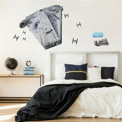ROOMMATES Stickers Géant Star Wars - modèle vaisseau spatial le faucon Millenium Multicolors - Publicité ROOMMATES Stickers Géant Star Wars - modèle vaisseau spatial le faucon Millenium Multicolors - Publicité