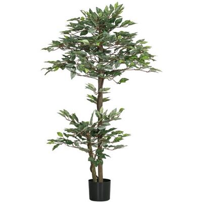 Non communiqué Plante artificielle ficus H.1,5 m troncs branches liane lichen feuilles grand réalisme pot inclus - Publicité Non communiqué Plante artificielle ficus H.1,5 m troncs branches liane lichen feuilles grand réalisme pot inclus - Publicité