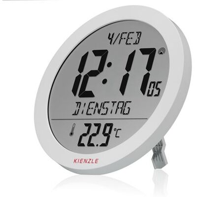 Non communiqué Horloge murale radio-pilotée KIENZLE avec température intérieure blanche weiß - Publicité Non communiqué Horloge murale radio-pilotée KIENZLE avec température intérieure blanche weiß - Publicité